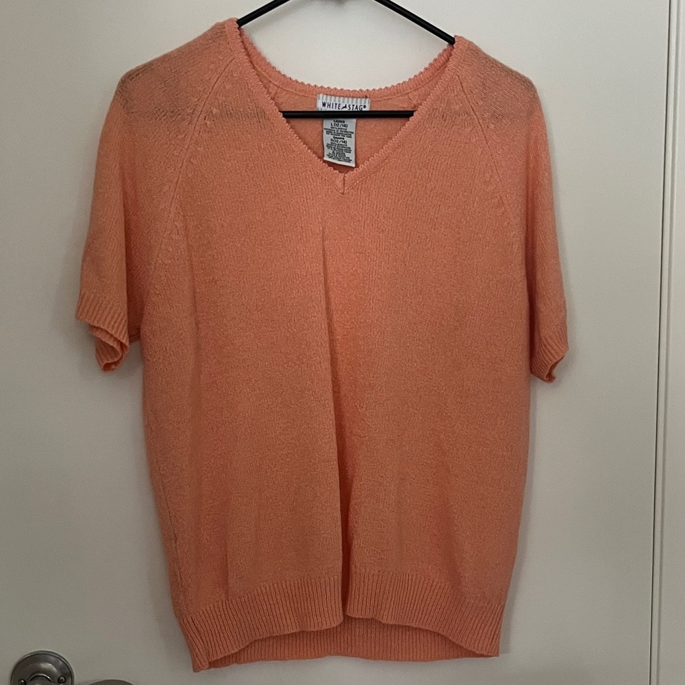 White Stag Coral V-Neck Sweater